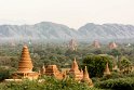 Bagan, Pagoden bei tiefstehender Sonne 
