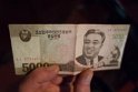 Ein 5000 Won Schein, für Touristen ist die Währung leider nicht zugänglich.